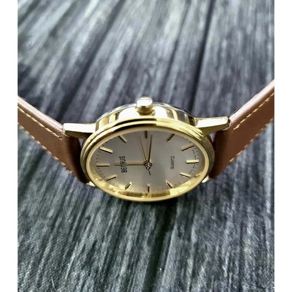 Rare Vintage Benrus Legacy White Enamel Mens Pie‎ Pan Watch